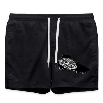 Football boot with brain BRAIN SOCCER - Swim Trunks - black - Front - AI Model Male 185 light (185cm)