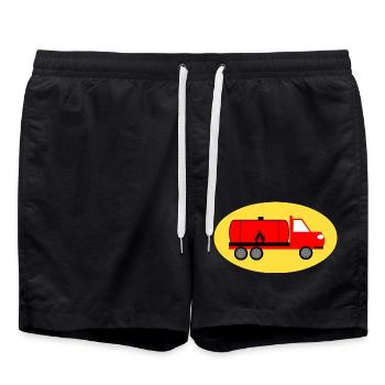 Camion - Short de bain - noir - Devant - AI Model Male 185 light (185cm)