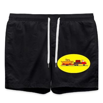Camion - Short de bain - noir - Devant - AI Model Male 185 light (185cm)