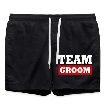 Team groom - Short de bain - noir - Devant - AI Model Male 185 light (185cm)