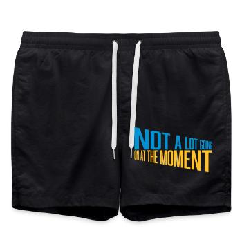 Il ne se passe pas grand-chose - Short de bain - noir - Devant - AI Model Male 185 light (185cm)