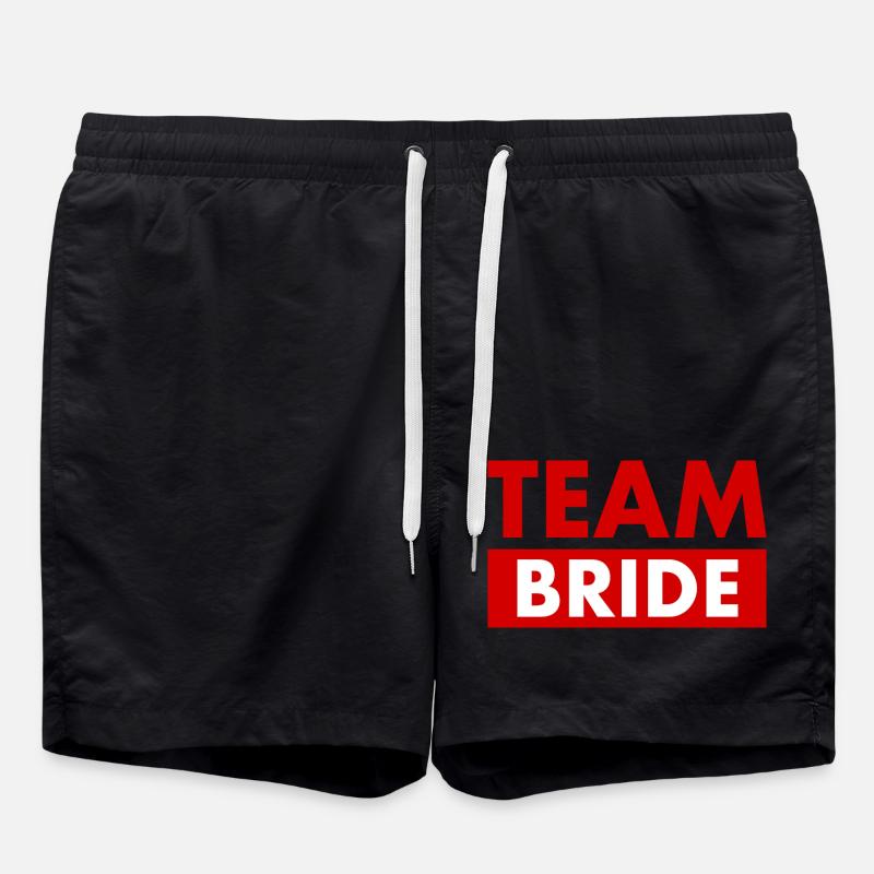 Team bride - Badeshorts - Schwarz