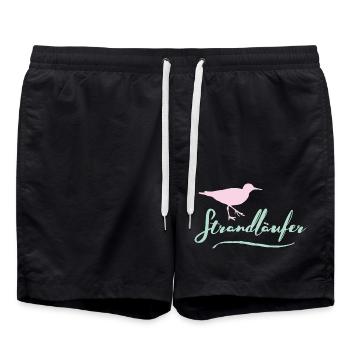 Strandläufer - Badeshorts - Schwarz - Vorne - AI Model Male 185 light (185cm)