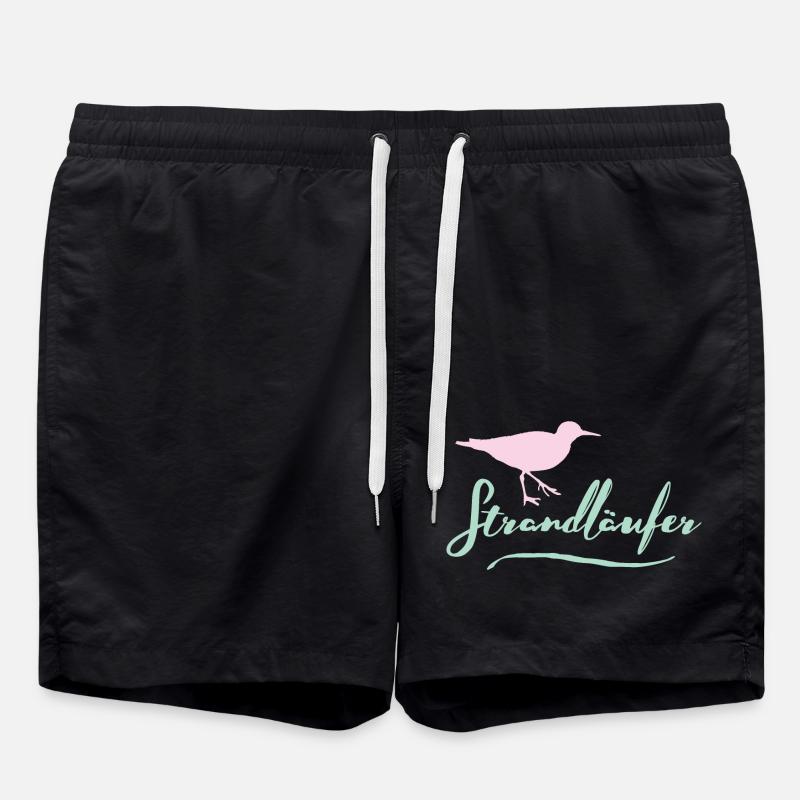 Strandläufer - Badeshorts - Schwarz