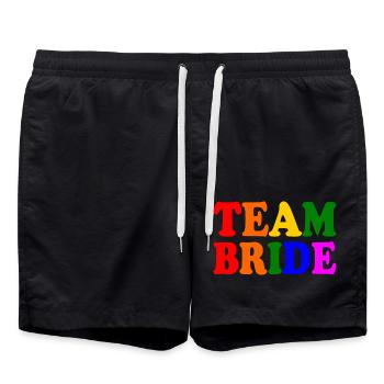 Team bride - Short de bain - noir - Devant - AI Model Male 185 light (185cm)
