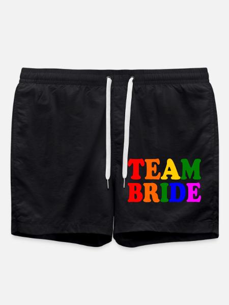 Team bride - Badeshorts - Schwarz