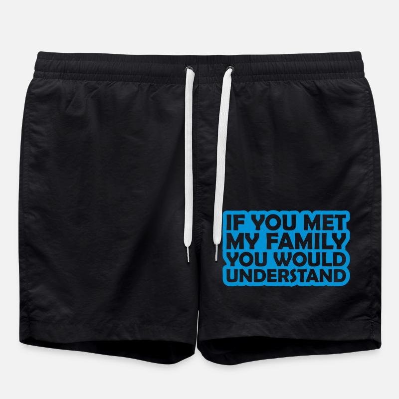 you would understand Zitat - Badeshorts - Schwarz