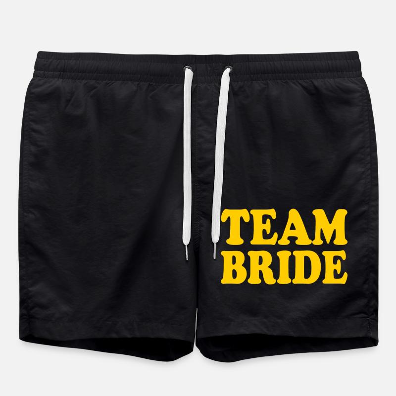 Team bride - Badeshorts - Schwarz