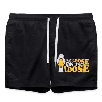 goose on the loose - Badeshorts - Schwarz - Vorne - AI Model Male 185 light (185cm)