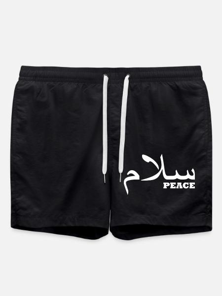peace sign - Swim Trunks - black