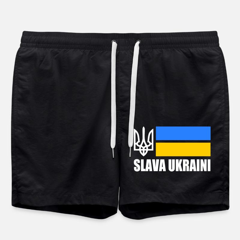 Ukraine - Short de bain - noir