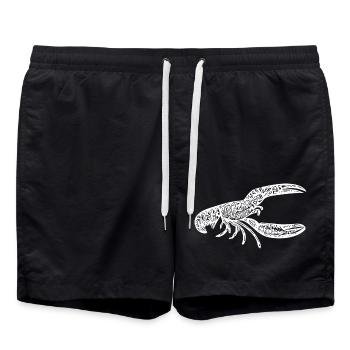 Petit Crabe Homard Vintage Crabe - Short de bain - noir - Devant - AI Model Male 185 light (185cm)