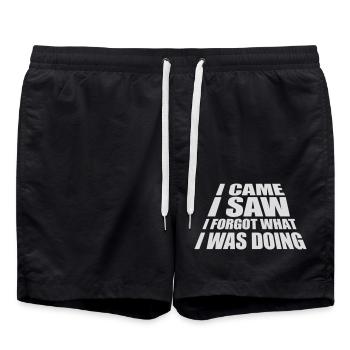 Je suis venu voir oublier - Short de bain - noir - Devant - AI Model Male 185 light (185cm)
