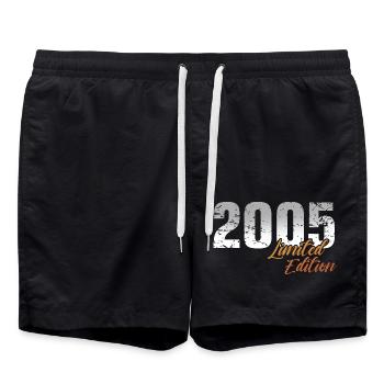 18e anniversaire 2005 Né 18 ans - Short de bain - noir - Devant - AI Model Male 185 light (185cm)