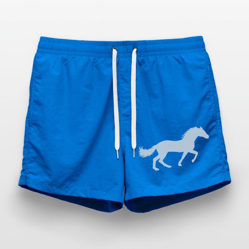 Conception de silhouette de cheval de course Short de bain