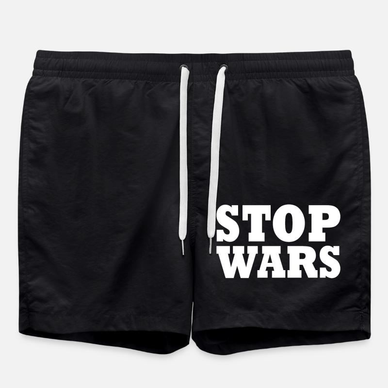 Stop wars - Short de bain - noir