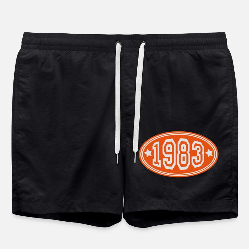 1983 - Short de bain - noir