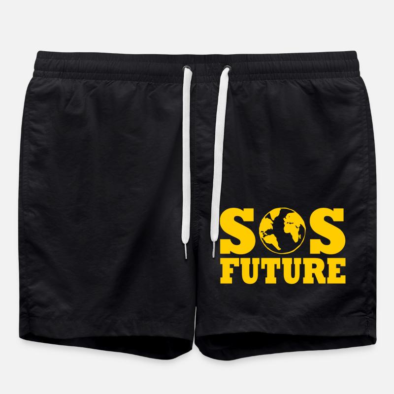 Sos future - Badeshorts - Schwarz