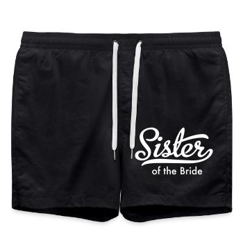 Sister of the Bride - Swim Trunks - black - Front - AI Model Male 185 light (185cm)