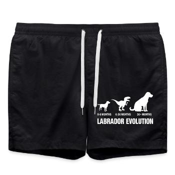 Évolution du Labrador - Short de bain - noir - Devant - AI Model Male 185 light (185cm)