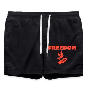 Liberté - Short de bain - noir - Devant - AI Model Male 185 light (185cm)