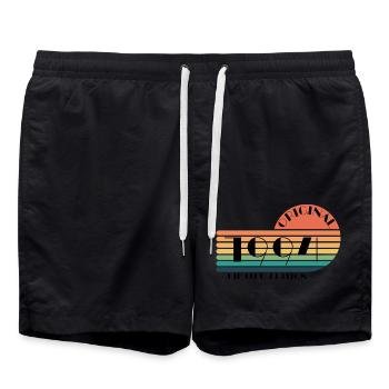 Vintage Original 1994 Jahrgang Geschenk 31. Retro - Badeshorts - Schwarz - Vorne - AI Model Male 185 light (185cm)