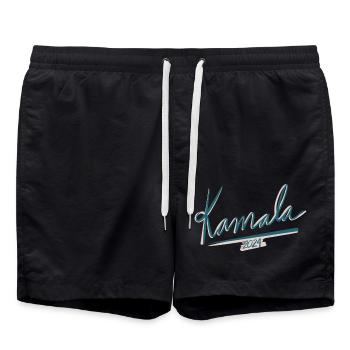 Kamala 2024 - Swim Trunks - black - Front - AI Model Male 185 light (185cm)