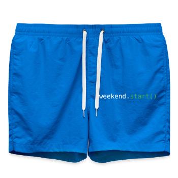 Start of the weekend - Swim Trunks - cobalt blue - Front