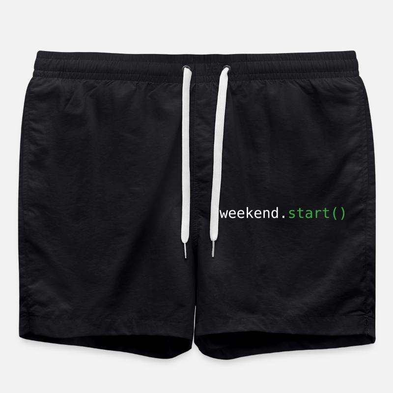 Start ins Wochenende - Badeshorts - Schwarz