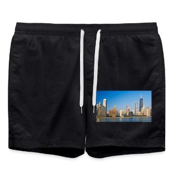 NEW YORK - Short de bain - noir - Devant - AI Model Male 185 light (185cm)