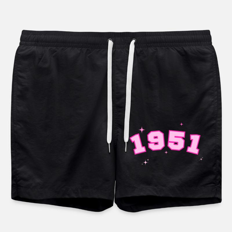 1951 rose étoile - Short de bain - noir