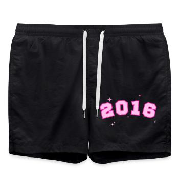 2016 Pink Star - Swim Trunks - black - Front - AI Model Male 185 light (185cm)