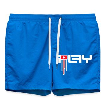 Party Play Schalter An Symbol Anschalten Graffiti - Badeshorts - Cobalt blue - Vorne