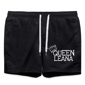 Leana als Vorname - Badeshorts - Schwarz - Vorne - AI Model Male 185 light (185cm)
