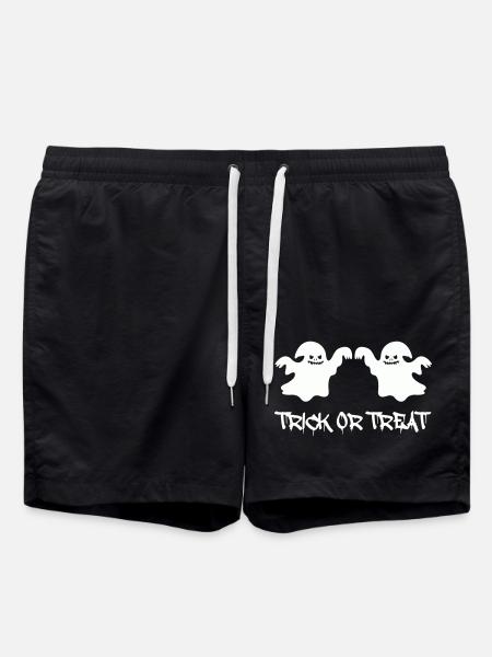 ghosts trick or treat - Swim Trunks - black