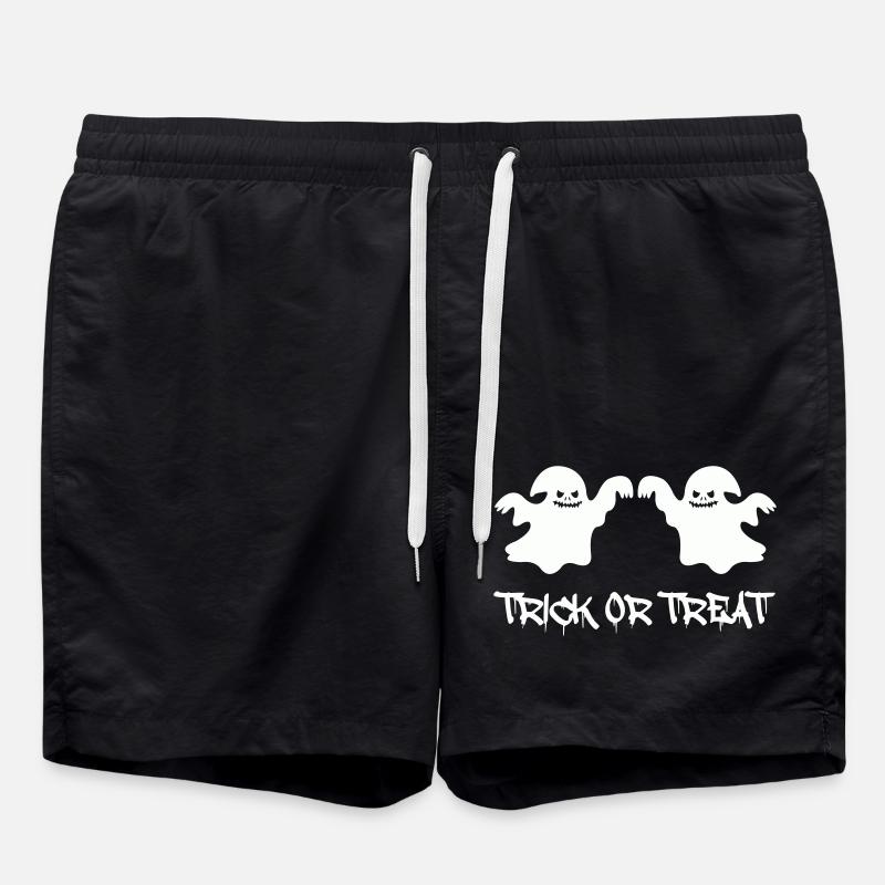 ghosts trick or treat - Badeshorts - Schwarz
