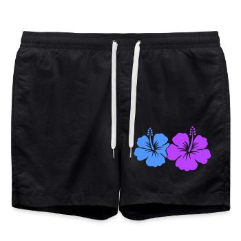 Fleur d’hibiscus - Short de bain - noir - Devant - AI Model Male 185 light (185cm)