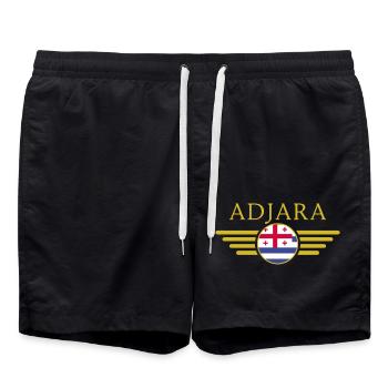 J’aime l’Adjara, T-shirt design de style élégance - Short de bain - noir - Devant - AI Model Male 185 light (185cm)