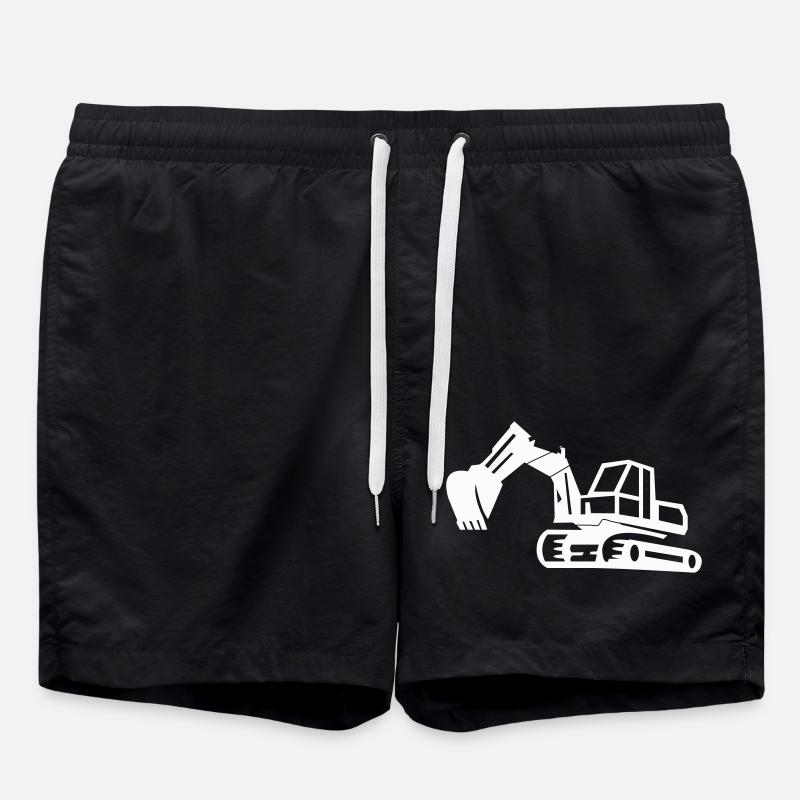 excavatrice - Short de bain - noir
