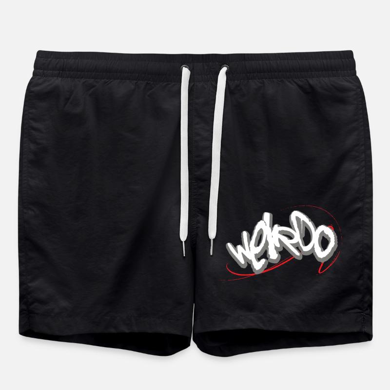 Weirdo - Swim Trunks - black