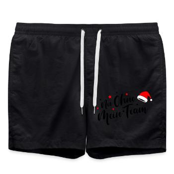 Team Christmas - Swim Trunks - black - Front - AI Model Male 185 light (185cm)
