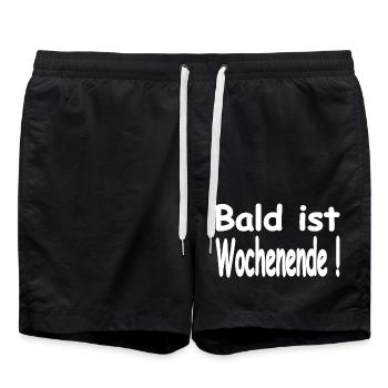 Auto - Badeshorts - Schwarz - Vorne - AI Model Male 185 light (185cm)