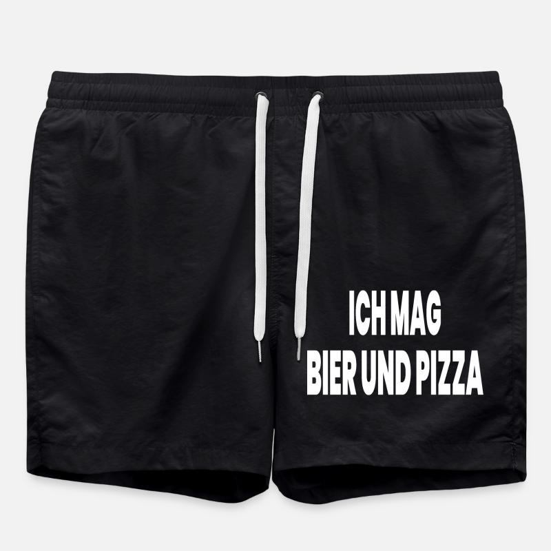 Bier - Badeshorts - Schwarz