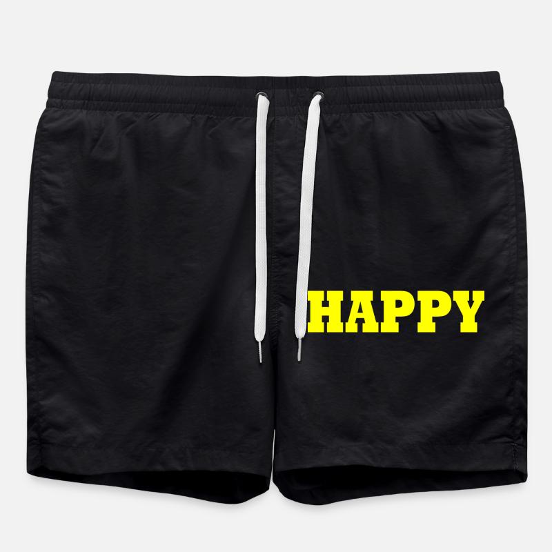 Happy - Swim Trunks - black