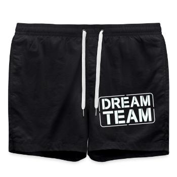 Dream Team - Badeshorts - Schwarz - Vorne - AI Model Male 185 light (185cm)