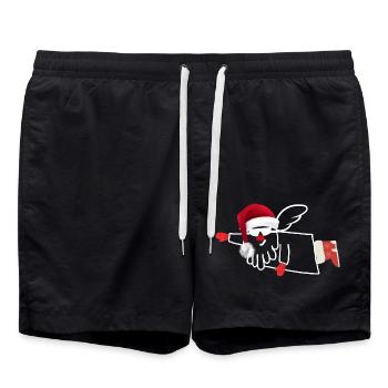 Rocher Claus - Short de bain - noir - Devant - AI Model Male 185 light (185cm)