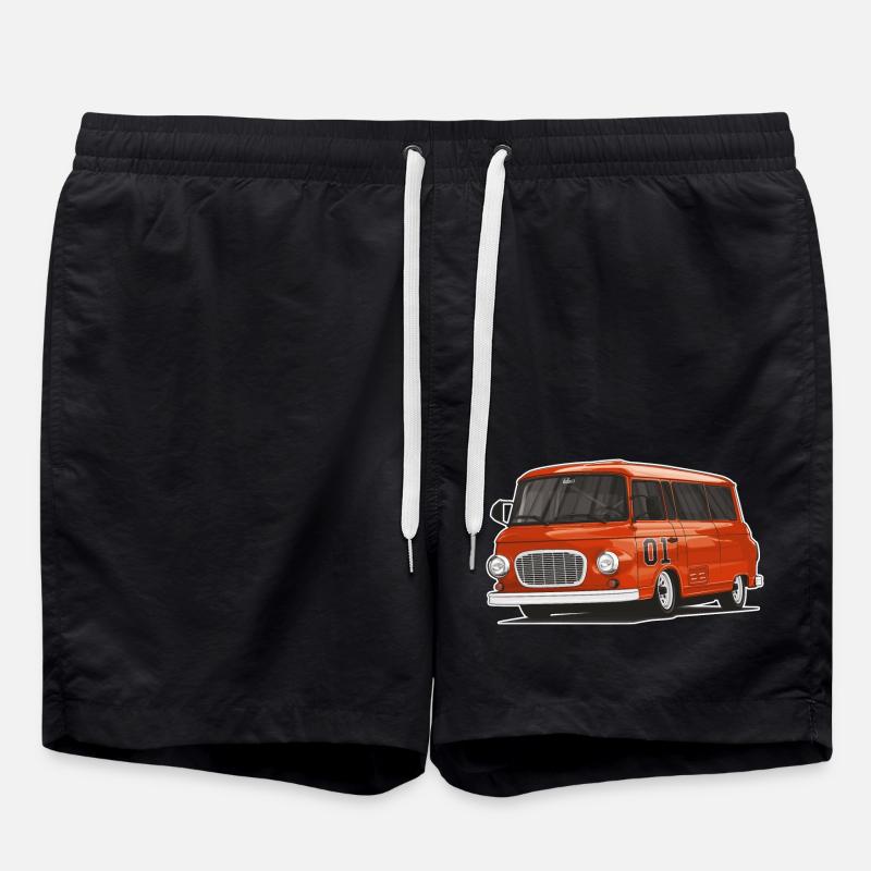 Barkas B1000 // Illustration - Swim Trunks - black