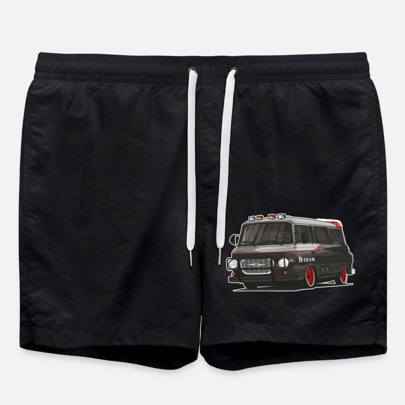 Barkas B1000 // Illustration - Short de bain - noir