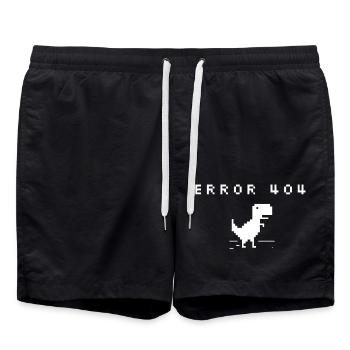 dessin animé heureux vecteur figure icône drôle design mignon - Short de bain - noir - Devant - AI Model Male 185 light (185cm)