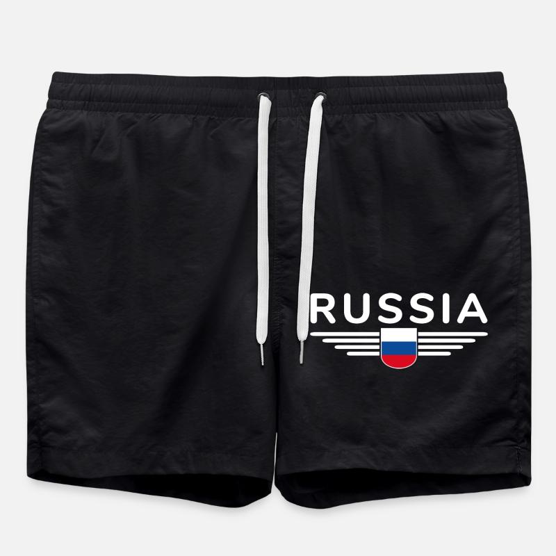 T-shirt Russie – Fierté et tradition - Short de bain - noir